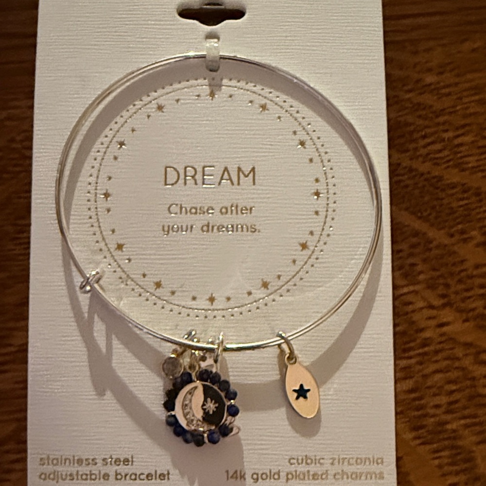 Unwritten Silver Bracelet with Gold-Plated Charms